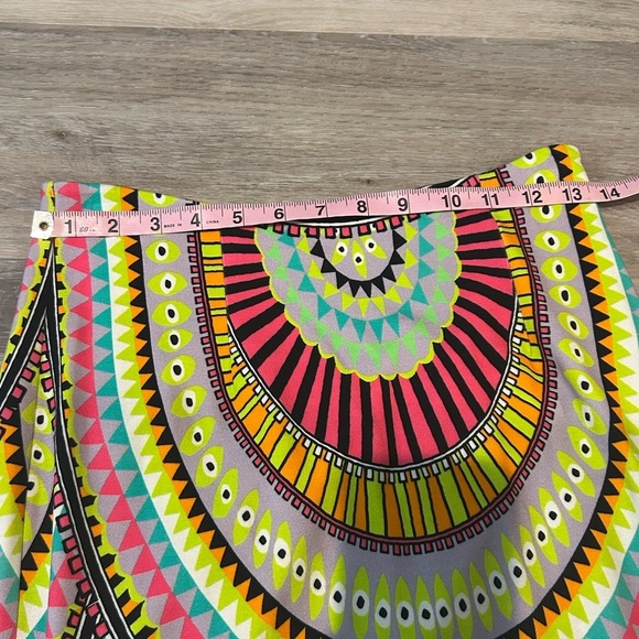 Mara Hoffman Yellow Red Embellished Mini Pencil Skirt - Picture 4 of 9